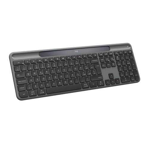 Logitech Signature Slim Solar+ Tastiera Wireless Solare QWERTY Italiano - Grafite
