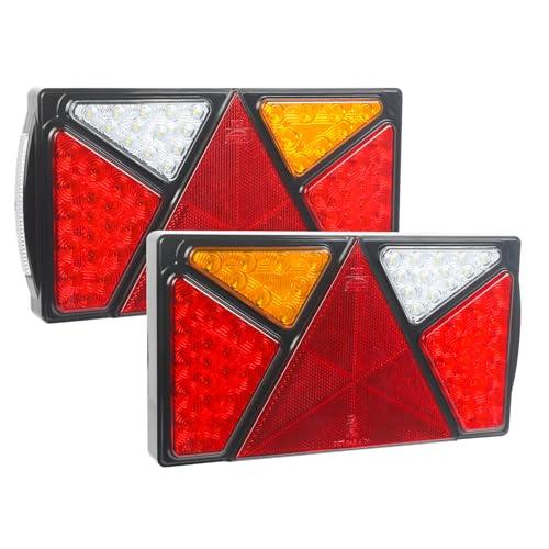 Yinaolan 2 Pezzi Luci per Rimorchio LED Multifunzione