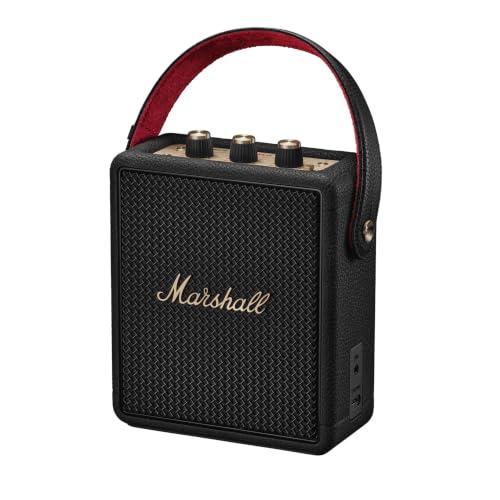 Marshall Stockwell III Diffusore stereo Bluetooth portatile - Black and Brass