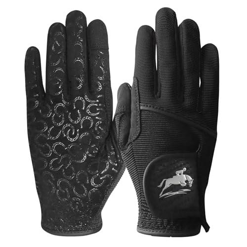 AMRTA Guanti da Equitazione Donna - Comfort, Traspirabilità e Prestazioni Ottimali