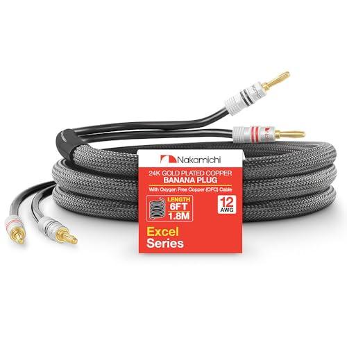 Nakamichi Excel Series: Connettori Banana Placcati Oro e Cavo OFC per un Audio Hi-Fi Superiore