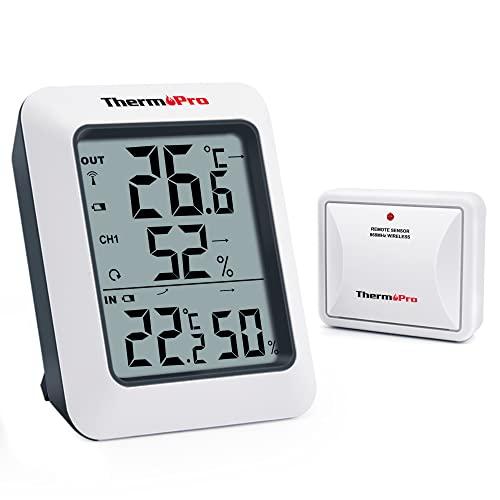 ThermoPro TP60S Termometro Igrometro Digitale Wireless per Interni ed Esterni