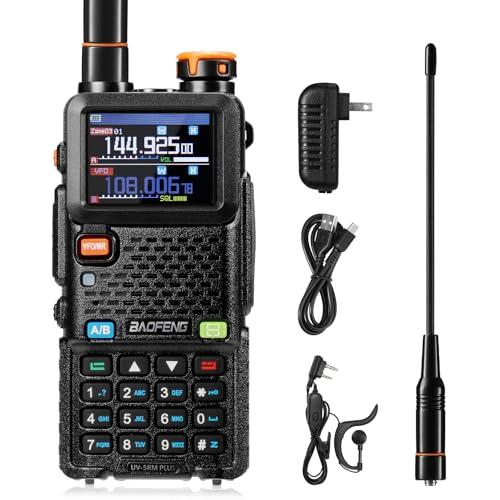 BAOFENG UV-5RM PLUS GPS Walkie Talkie, 10W radio bidirezionale a lungo raggio multibanda, 1,77 