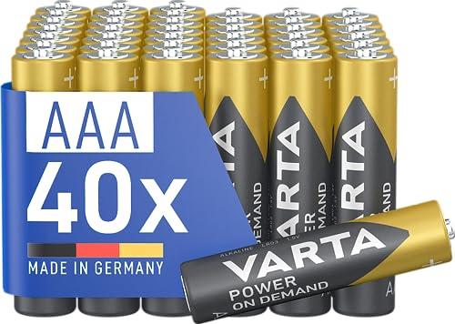 Varta Power on Demand AAA Micro 40 pezzi