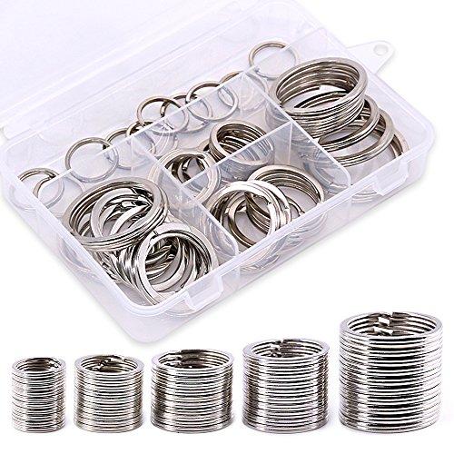 Swpeet 60 Portachiavi Assortiti Multiuso in Metallo