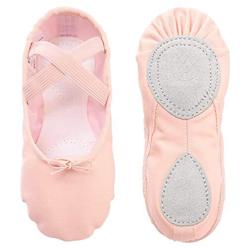 Scarpe Danza Classica in Tela Rosa