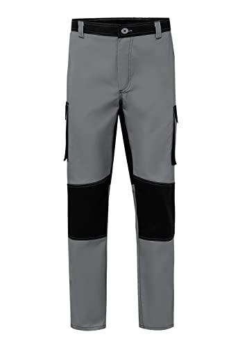 Velilla 103020B Pantaloni Bicolore Multitasche Grigio/Nero Taglia 52 (IT)