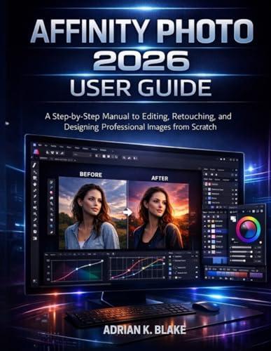 AFFINITY PHOTO 2026 USER GUIDE: A Step-by-Step Manual to Editing, Retouching, and Designing Professional Images from Scratch