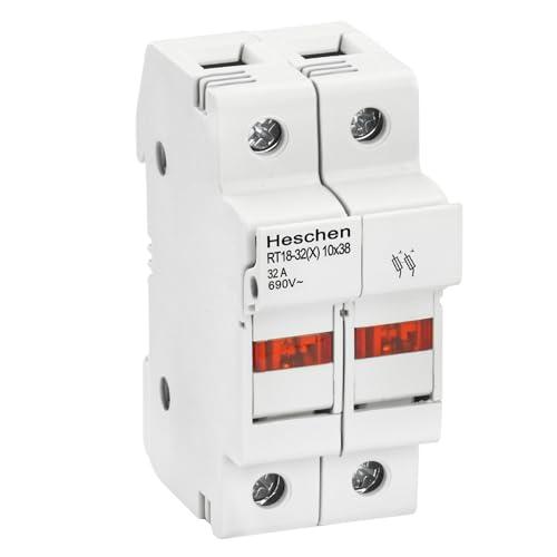 Heschen Portafusibile Cilindrico RT18-32(X) 32A AC690V 2 Poli