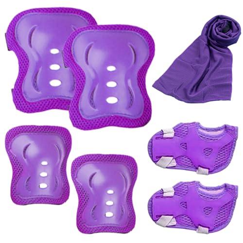 JSTHHTT Protezioni Skateboard Bambino - Set Completo per Pattinaggio e Sport Estremi