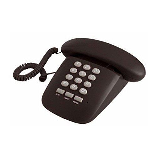 Brondi Sole - Telefono Fisso dal Design Retrò, Colore Nero