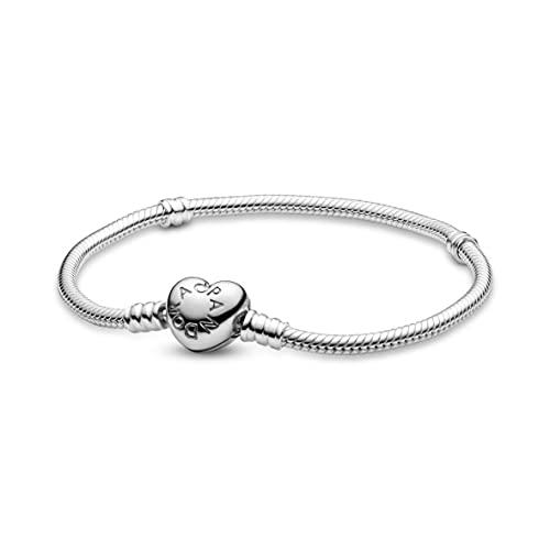 Bracciale Pandora Moments con chiusura a cuore 590719-16
