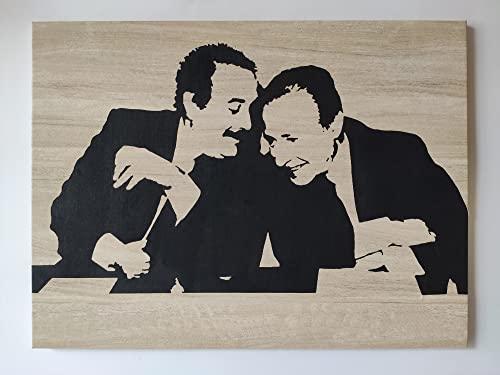 Quadro Falcone Borsellino 30x40 cm - Omaggio all'Eroe Made in Italy