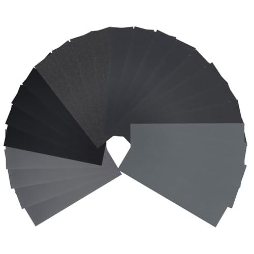 Set Carta Abrasiva 60 Pezzi, Grana Assortita 80-3000, Uso a Secco e Umido