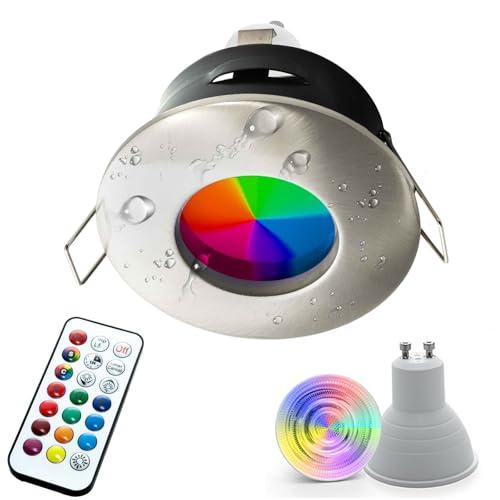 Planetitaly Faretto LED Box Doccia 6W Cromoterapia IP65 RGBW