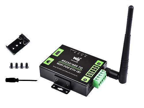 Convertitore Seriale RS232/485 a WiFi Ethernet con PoE, Gateway Modbus e MQTT