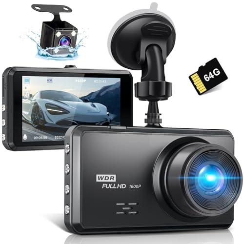 Miden S7 Dash Cam 2.5K Doppia con Scheda SD 64G