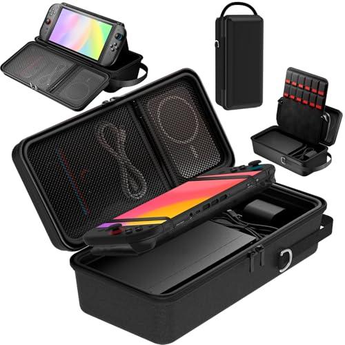 Custodia Protettiva XL per Nintendo Switch 2 (2025) con 12 Slot per Giochi e Spazio per Accessori