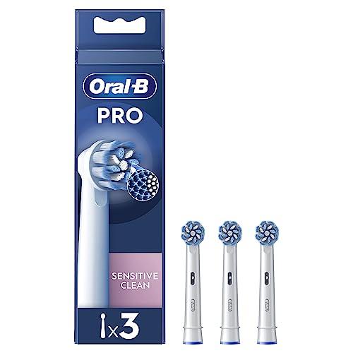 Oral-B Sensitive Clean Testine di Ricambio per Spazzolino Elettrico, 3 Pezzi
