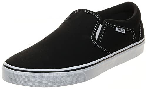 Vans Asher Slip-On Canvas Black White Uomo