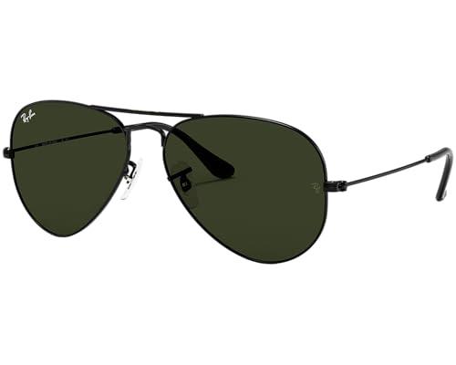 Ray-Ban Aviator Large 58, Nero | G15 verde scuro