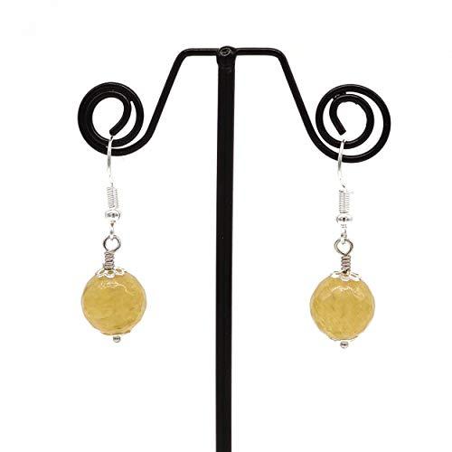 Orecchini Donna in Quarzo Citrino Sfaccettato - Modello Madame