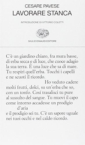 Lavorare Stanca - Cesare Pavese (Einaudi)