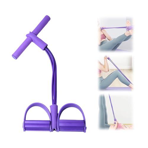 Fasce di Resistenza Fitness con Pedale a 4 Tubi