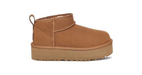 UGG Kids Classic Ultra Mini Platform - Anfibi Castani per Giovani Avventurieri