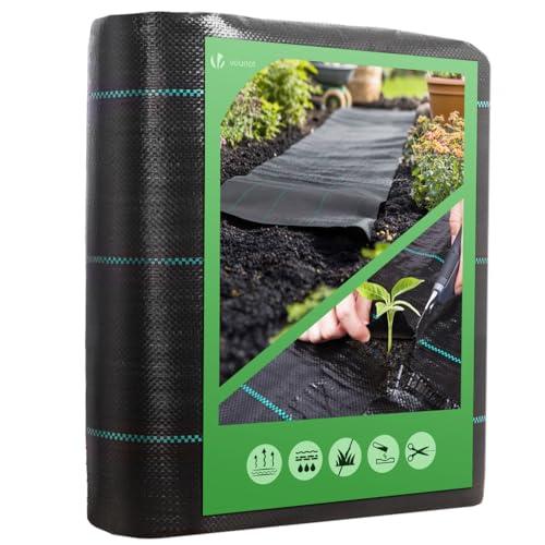 Telo Pacciamatura VOUNOT® 2m x 25m - Protezione Efficace per Orto e Giardino