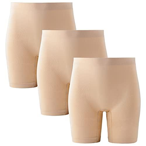 INNERSY Pantaloncini Sottogonna Donna Anti Sfregamento in Microfibra - Pacco da 3