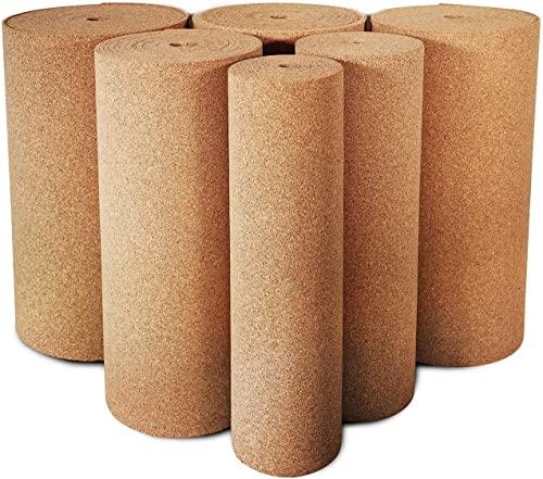 Rotolo di sughero isolante - 2 mm, 100 x 200 cm - Naturale, termico e acustico