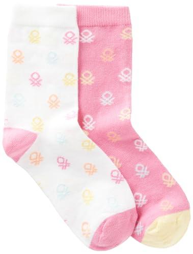 United Colors of Benetton Calzini Fantasia Jacquard - Confezione da 2 Paia