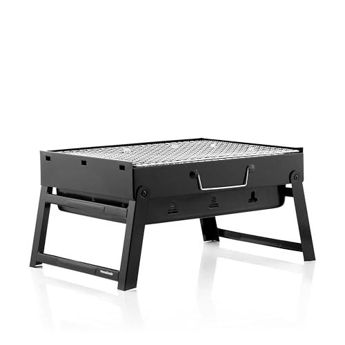 InnovaGoods® Barbecue Portatile a Carbonella con Tavolo Pieghevole