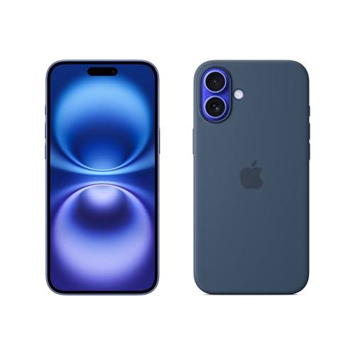 Apple iPhone 16 Plus 128 GB - Blu oltremare + Custodia MagSafe in silicone - Denim