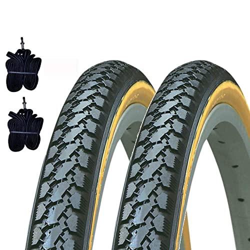 KENDA 2 COPERTONI 700 X 35 C + CAMERE Pneumatici STRADALI Nero para Bici City Bike Trekking