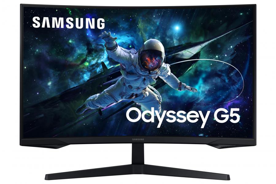 Samsung Monitor Gaming Curvo Odyssey G5 LS32CG552EUXEN, 32 Pollici, UHD 144Hz