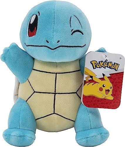 Pokémon Squirtle peluche, dettagli autentici, giocattoli per bambini, multicolore, 20,3 cm