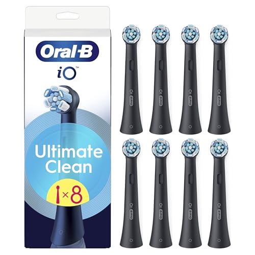 Oral-B iO Series Ultimate Clean Testine di Ricambio Nere, 8 Pezzi