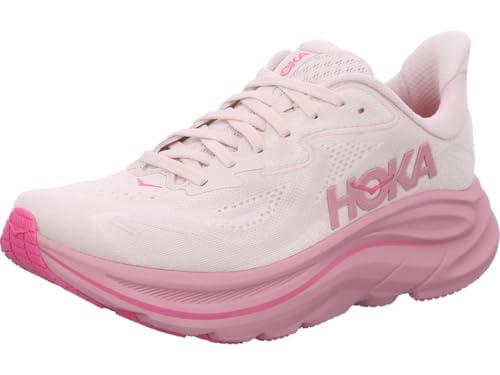 Hoka Sneaker Clifton 10 Donna, Crema Rosa/Rosa Secca, 38.5 EU