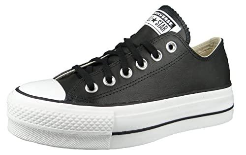 Converse Chuck Taylor All Star Lift Ox Platform Donna, Nero, 35 EU