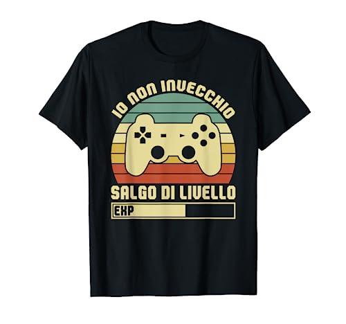 Gaming Gioco Video Controller Giocatore Salgo Di Livello Maglietta
