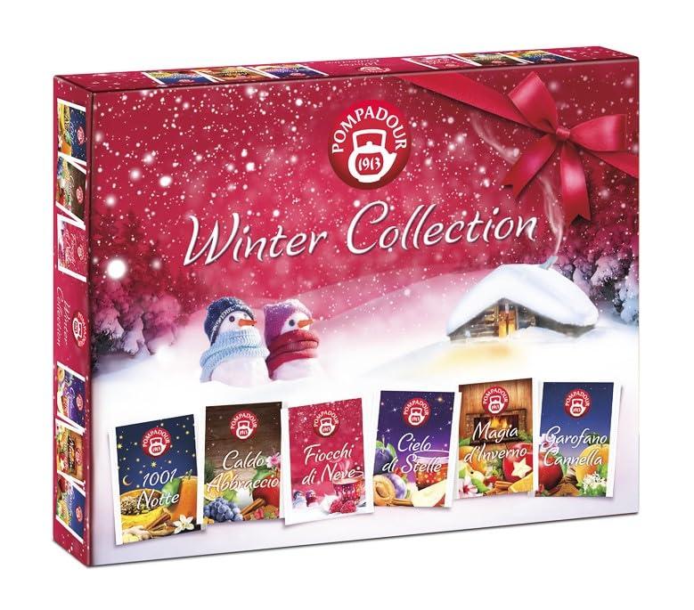 Pompadour Confezione Regalo – 30 Filtri di Infusi Invernali Assortiti