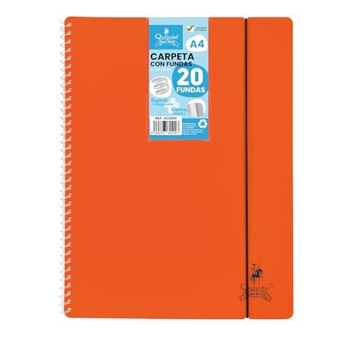 Starplast Cartella a Spirale Flessibile A4, 20 Copertine, Arancione