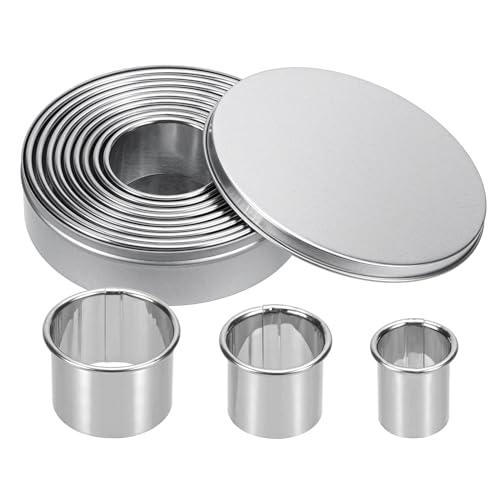 Bczhieulw Set 12 Pezzi Coppapasta Tondi in Acciaio Inossidabile