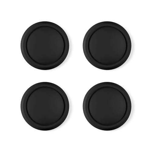 Playvital Copri Levette Analogiche per Nintendo Switch 2, Gommini Silicone Thumb Grip Joystick Caps per Joycon 2, 2 Paia, Nero