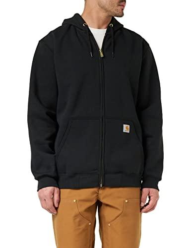 Carhartt Loose Fit Midweight Full-Zip Sweatshirt Felpa con Cappuccio da Uomo Nera