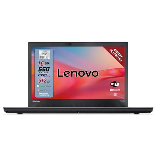 Lenovo Notebook Ricondizionato Intel Core i5, 16GB RAM, 512GB SSD, 14