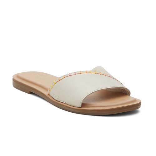 TOMS Shea, Sandali a ciabatta Donna, Fog Leather/Suede, 42 EU