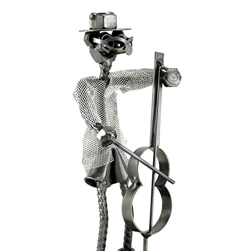 Contrabassista in Metallo Artigianale Metal Idea